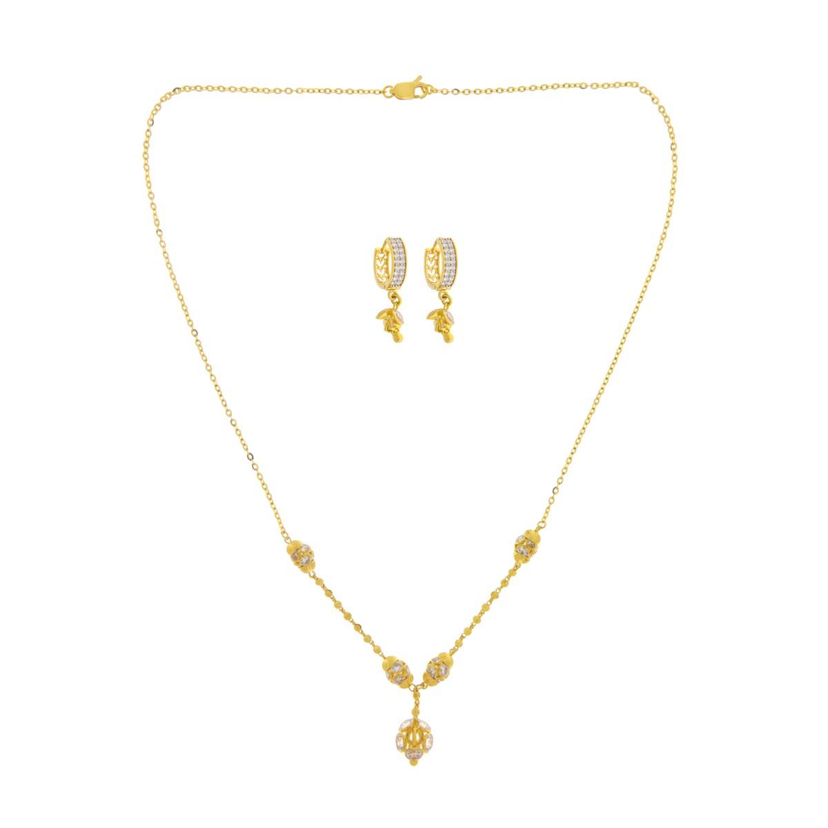 Engagement Gold Necklace Set: A Symbol of Love and Commitment