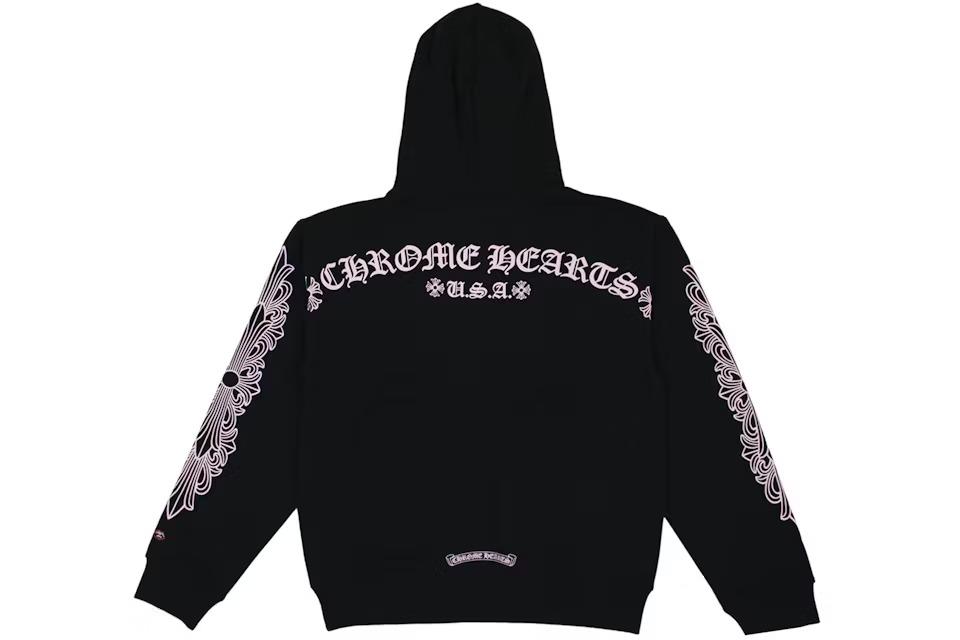 The Allure of the Black Pink Sword Chrome Hearts Hoodie Bold Statement in Streetwear Fashion