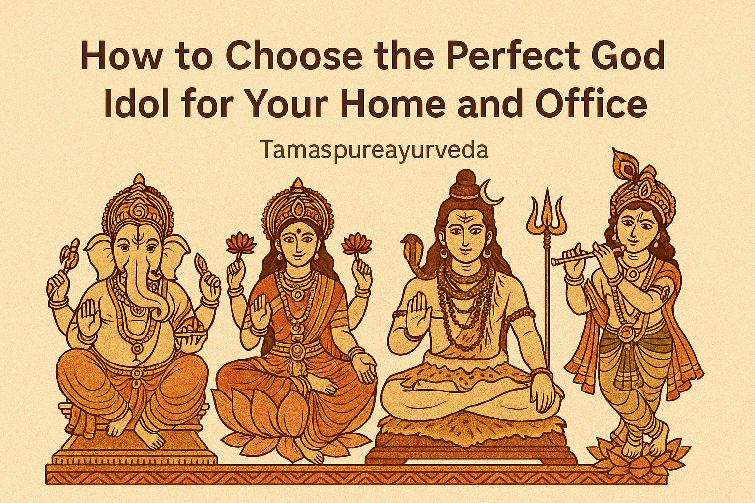 How to Choose the Perfect God Idol for Your Home and Office | Tamaspureayurveda