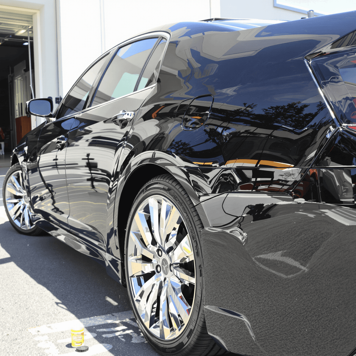 ✦ Shyne Detailing ✦  (Classic typography with decorative stars, perfect for a vintage car vibe)