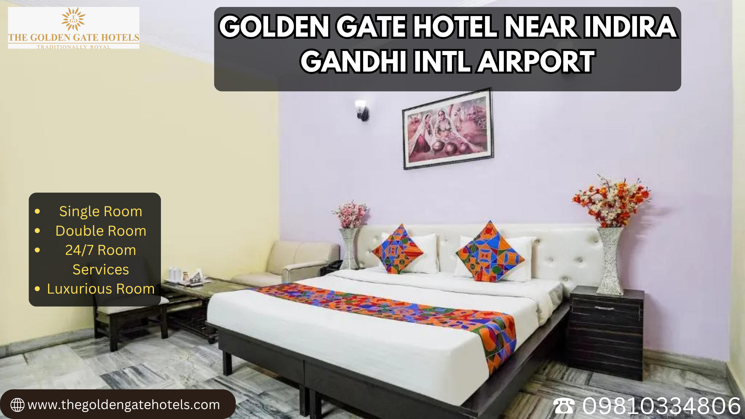  Golden Gate Hotel Near Indira Gandhi Intl Airport
