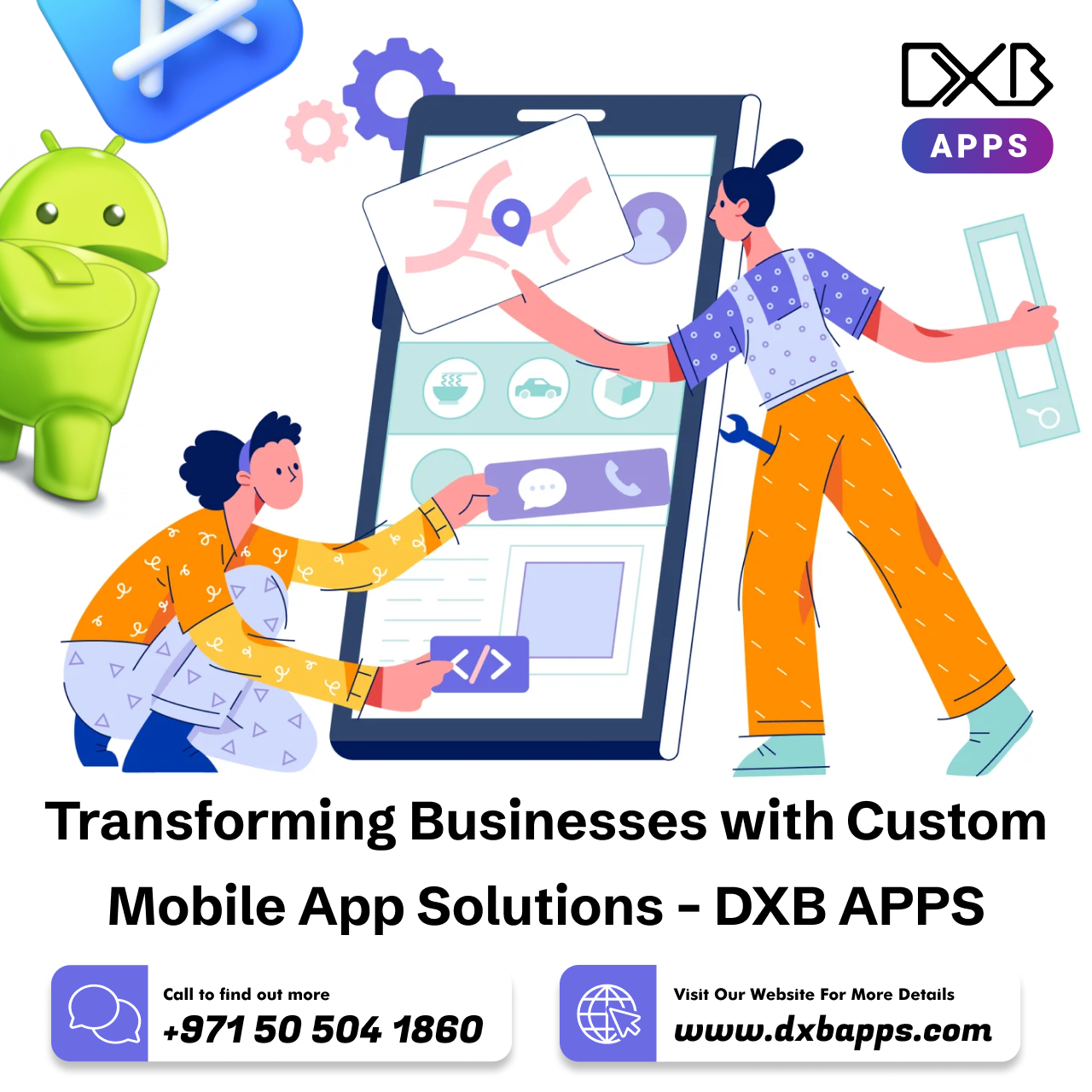 Trusted team of mobile app developers at DXB APPS for Hybrid, Native, and Web Apps