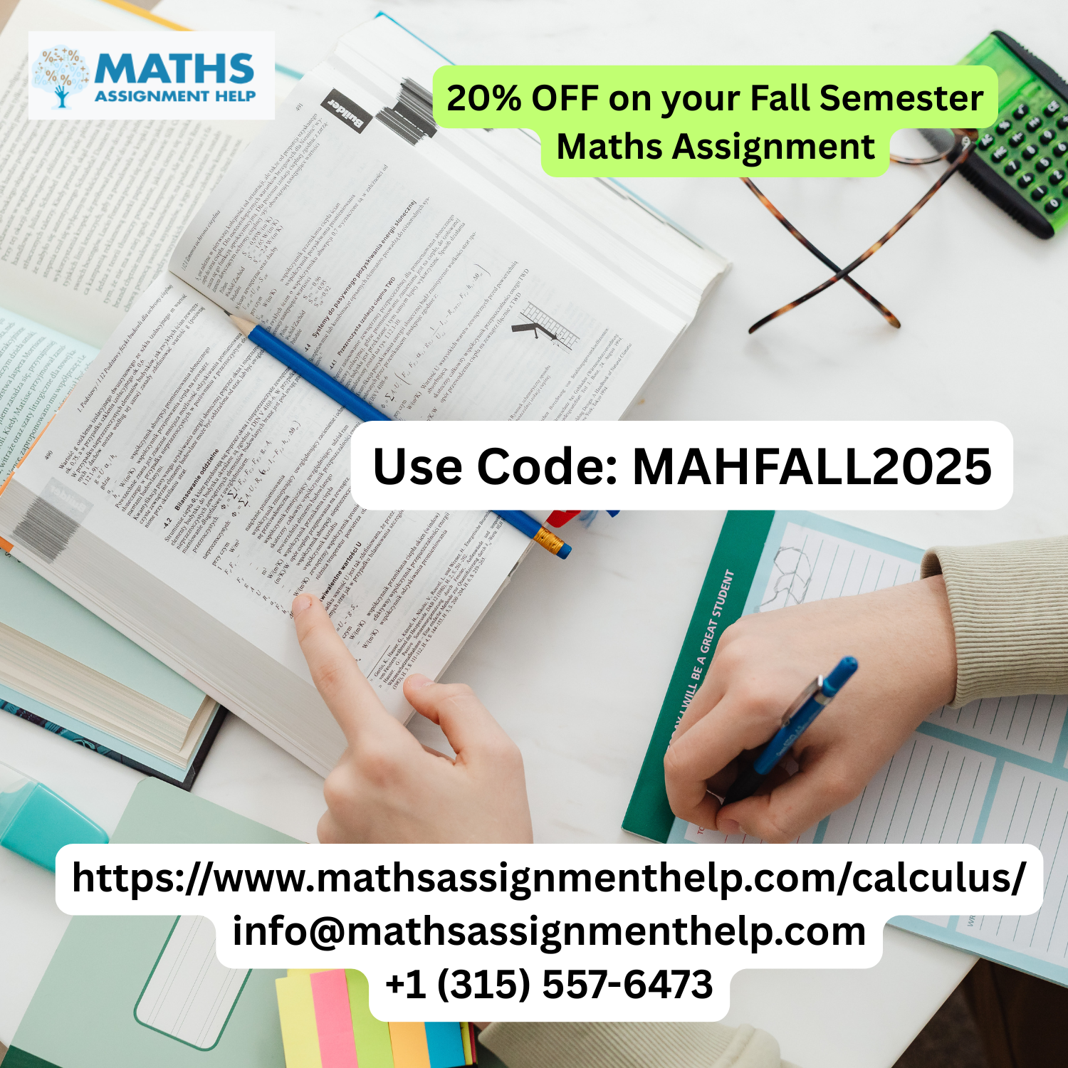 Grab 20% Off on Fall Semester Math Assignments – Calculus Assignment Help Online! 