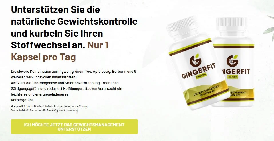 GingerFit Kapseln Erfahrungen & Bewertungen &ndash; Dr. Julia Fischer&rsquo;s Produkt im Test!