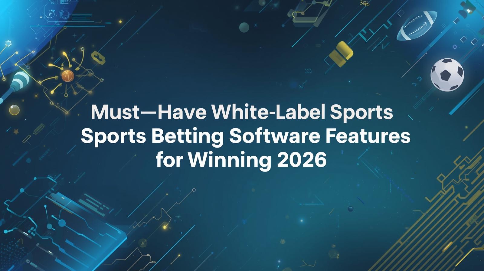 Top Features Every White Label Sports Betting Software Must Include in 2026