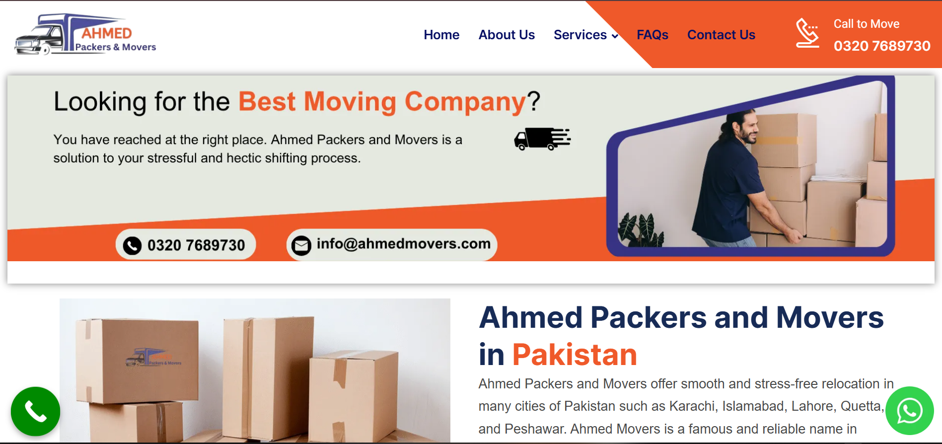 Welcome to Ahmed Movers and Packers in Abbottabad