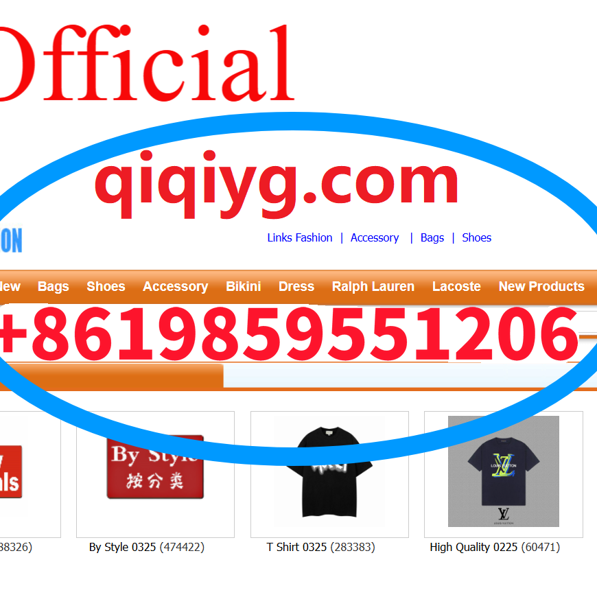 qiqiyg.com Whatsapp:+8619859551206 ⭐ Trustworthy Source for Fashion Products. Wholesale Price on All Items. Fast Delivery. Legitimate. ❤