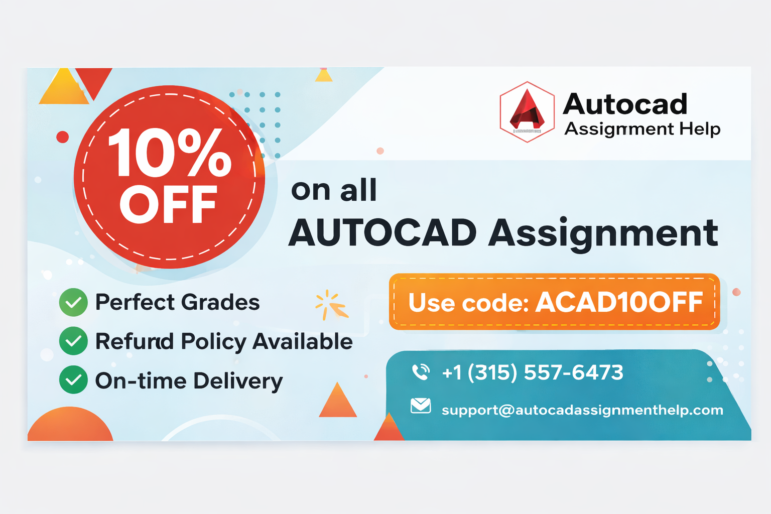 🎯 Unlock Precision & Savings: Get 10% OFF on Every AutoCAD Assignment Today! 💻📐
