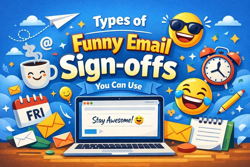 Types of Funny Email Sign-offs You Can Use