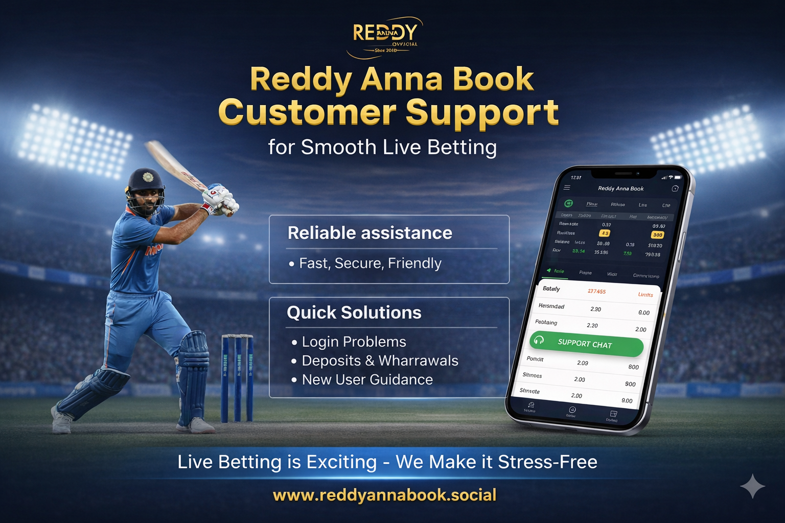 Reddy Anna Book Customer Support for Smooth Live Betting