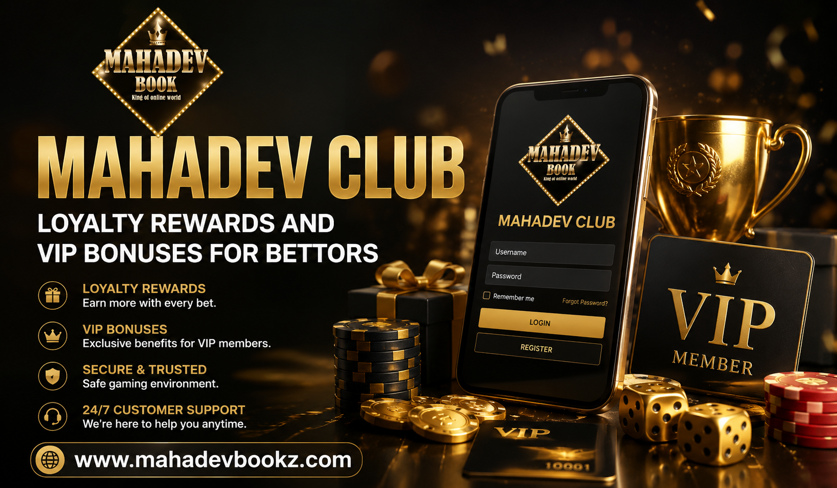 Mahadev Club Loyalty Rewards and VIP Bonuses for Bettors